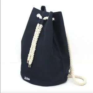 Jean Paul Gaultier Navy Canvas Drawstring Backpack s-l400.jpg main image 4